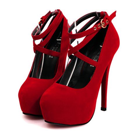 Peep Toe Red